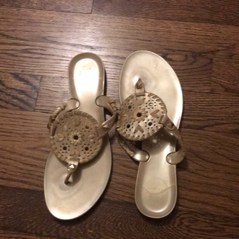 Gold jack rogers size 4